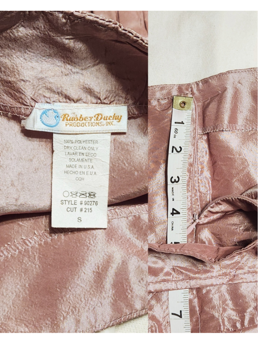 Rubber Ducky Pink Pleated Ruffle Hem Mini Skirt Small - Picture 4 of 7